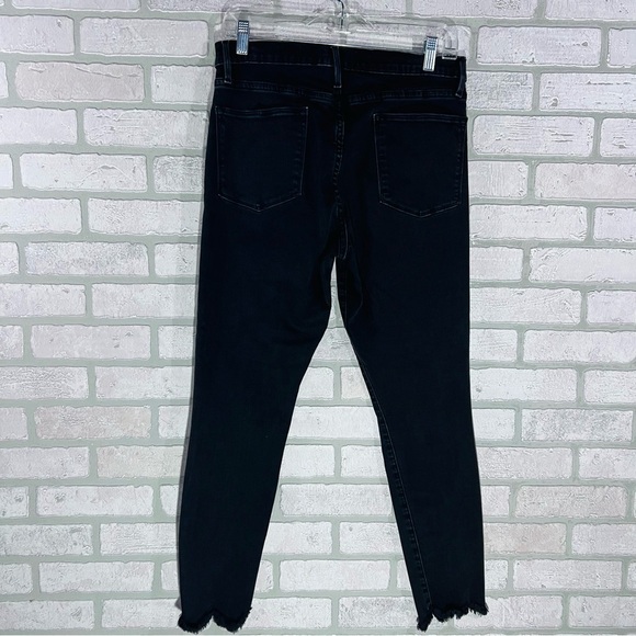 Frame Le High Skinny Jeans in Whittier Wash with Chewed Hem Size 32 - Picture 5 of 10
